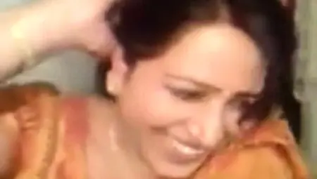 Desi- Very Beautiful Punjabi Aunty Sucking Dick