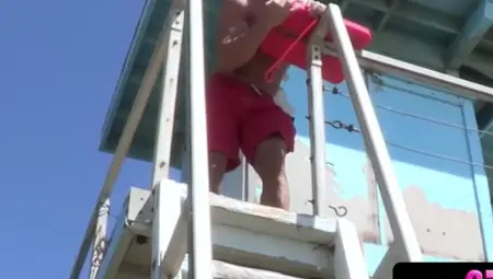 BFFS - Erotic Surfer Girls Performance Off Their Crazy Hot Beach Bodies Right Before Fucking The Lifeguard