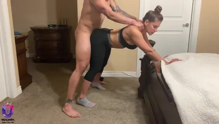 Yoga Instructor Gets Drilled By One Of Her Students
