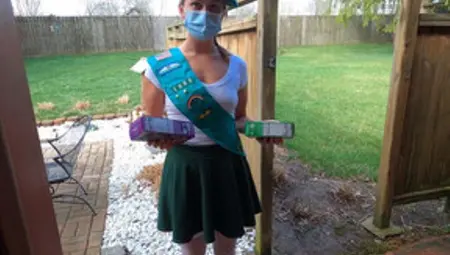 Teen Girl Scout Gets Creampie Surprise From Older Man