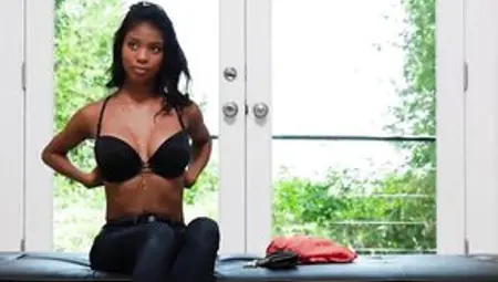 Shy 18yo Ebony Hotty Comes Out Of Your Shell During Try-out