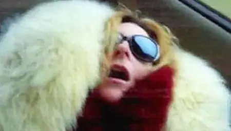Fur Coat Milf Gives Blowjob To Taxi Man