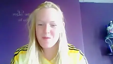 Blonde Uk Soccer Girl Shows Off How She Satisfied Her Cunt With A Toy