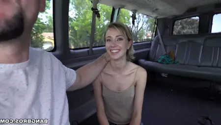 Quickie Fucking In Back Of The Van With Small Boobs Haley Reed