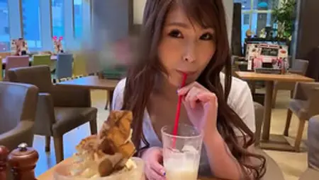 Cute Japanese Date Does Footjob Before Cowgirl Fuck