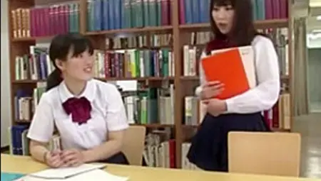 XXX Fuck Girl Japanese Library Under The Table
