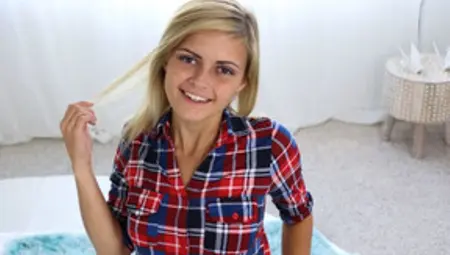 Young Petite Blonde Teen Girlfriend With Freckles Fucked POV