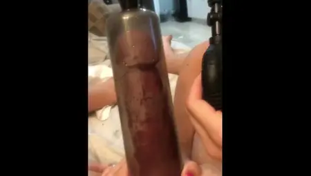 FIRST TIME DICK PUMP - POV - PINK NAILS