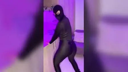 Thief Inside Balaclava Mask Gags You And Riding You