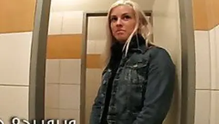 Hot Amateur Blonde Public Toilet Fuck And Cumshot