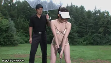 Creamy Asian Pussy Of Ai Uehara Is Fucked Hard After Golf