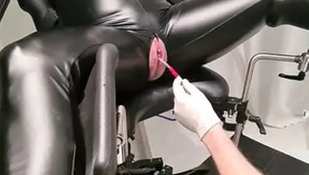 Catheter Treatment On The Gyn Chair