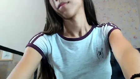 Perfect Body Latino Teen Striptease On Webcam