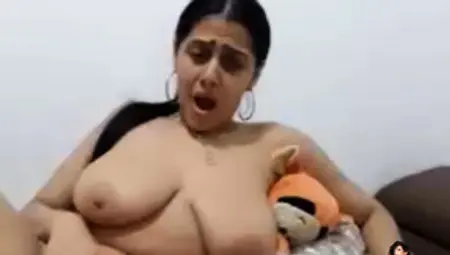 Desi Indian Bhabi Showing Big Tits And Licking Fucking