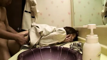 Japanese Slut Wife Affair In The Bathroom