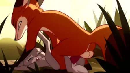 Patreon/Blitzdrachin : Straight Yiff Animation , Cum Inside, Size Difference , Fox And Rabbit