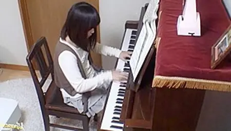 Piano Teacher Rear Fucks His Pupil Across The Piano Keys