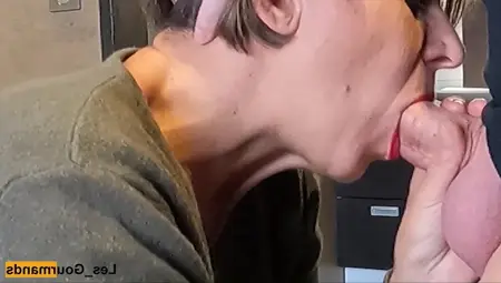 Blowjob Swallow With Lipstick