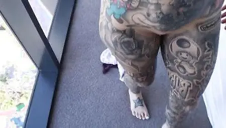 Tattooed Babe Sucks A Dick And Gets Shagged In POV-style Video