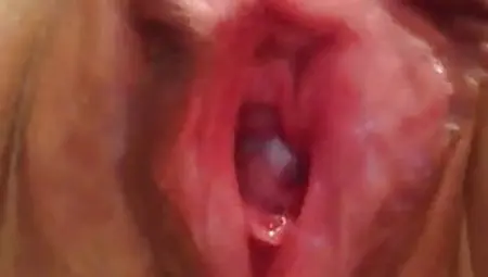 Closeup And Swollen And Dripping Pussy
