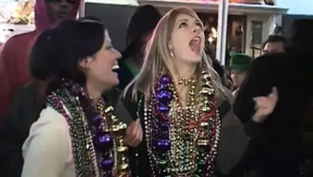 Fine As Hell Babes Let Loose During Mardi Gras And Flash Their Tits