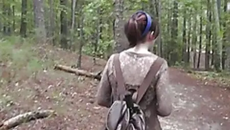 Fucked And Cum Shot His Girlfriend In The Forest