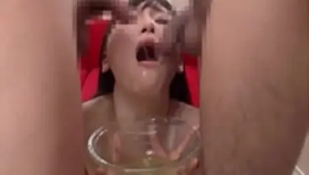 Japanese Whore Drinking Piss