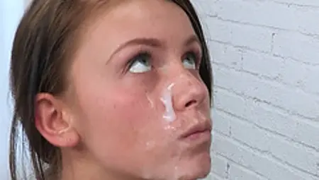 Gorgeous Teen Fucked By A Huge Cock And Jizzed In Her Face