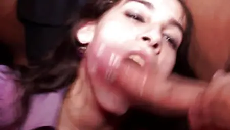 Facialized Teen Amateurs At A Hardcore Party