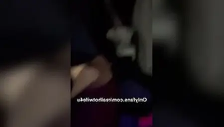 Hotwife Fucks  bull Inside The Vehicle While Hubby Drives