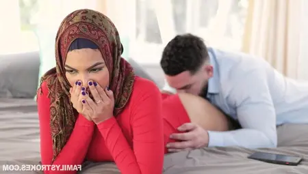 Muslim Stepsister Maya Farrell Is Taught How To Fuck Extra Hard