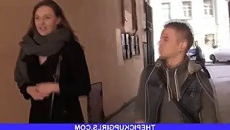 Russian Bimbo Consents To Fuck With Two Dudes