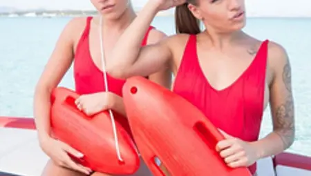 Eveline Dellai, Silvia Dellai In Dellai Twins: Surf Side Butt Sluts