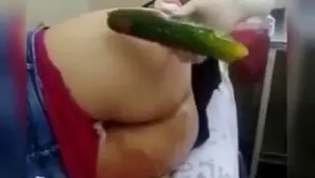 Cucumber Stuck In Asshole