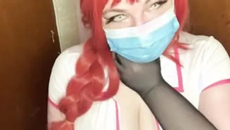 Nurse Makima Solo Tit Play No Talking Cosplay - Miss Lofn Natural 40E's