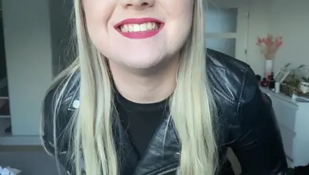 Leather Goddes Spitting On Your Face Point Of View