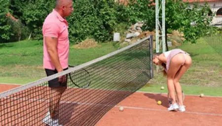 Tennis Trainer Bangs Her Pussy