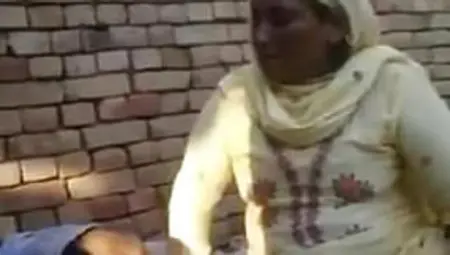 Punjabi Old Baba Is Enjoying With Her Neighbor