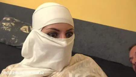 Good Babe In A White Hijab Tiny Tyna Screwed In The Missionary Pose