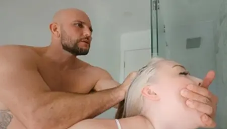 TeensLoveHugeCocks - Ass fucking in shower bald caucasian