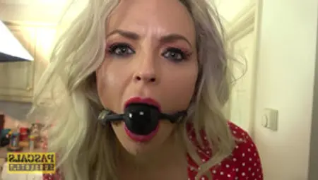 Submissive MILF With Ball Gag Rough Sex