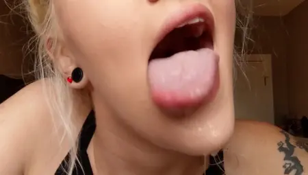 Long Tongue Spit Porn
