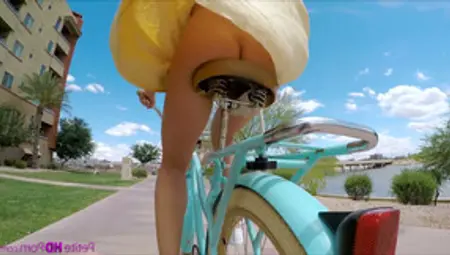 Pantless Girl Avi Love Is Riding Her Bicycle Before A Steamy Sex With Stranger