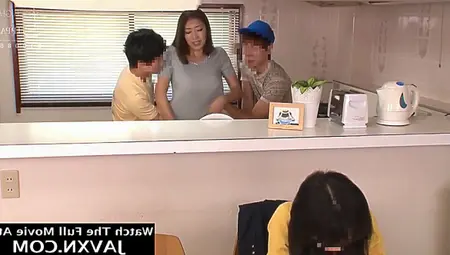 Hot Japanese Mom And Shy Stepsons Clip