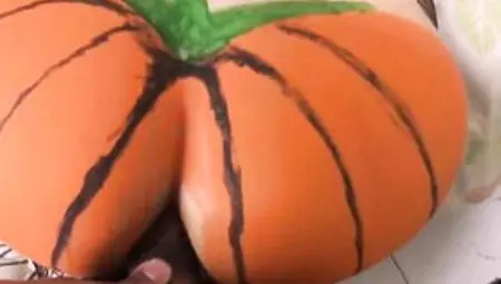 Witch Give Her Pumpkin Booty On Halloween Party - Cheerful Halloween Anal