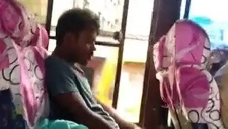 Kinky Indian Dude Jerks Off And Cums In The Bus