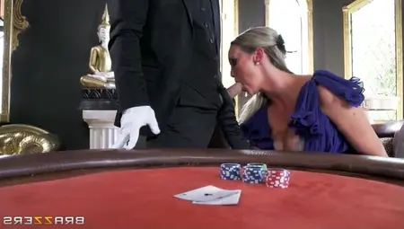 Dirty Service From Abbey Brooks At Poker Game
